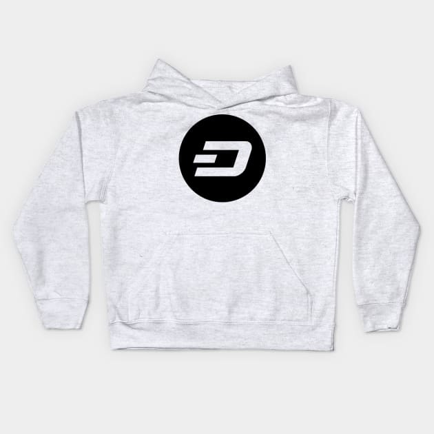 Dash Logo Large Kids Hoodie by CryptographTees